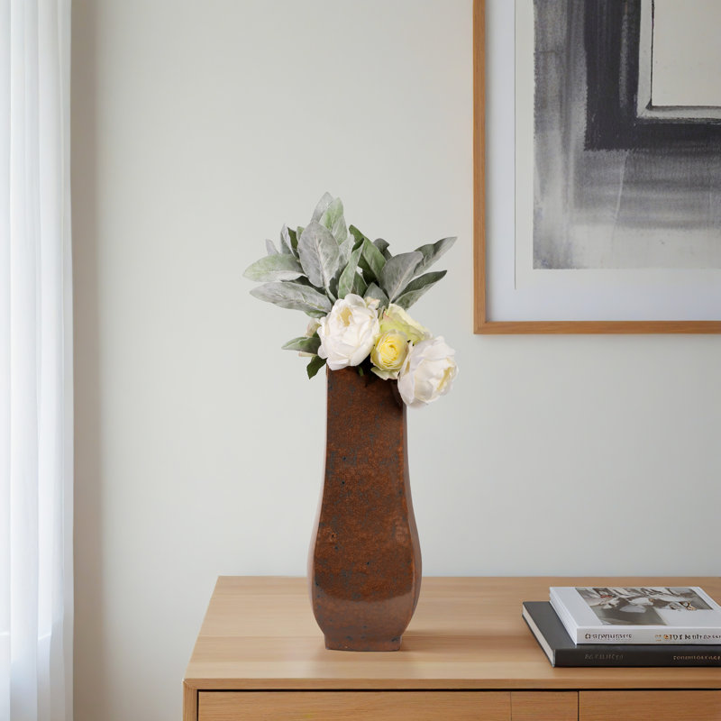 Grand vase en céramique Dakota Fields Gresham, Hauteur totale - 17 po 