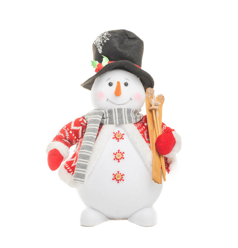 Bonhomme de neige blanc doux