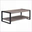 Ensemble de 3 tables basses brun rustique noir avec 3 tables de bout pour le salon, style industriel moderne et rangement durable-1829843361-1829843363