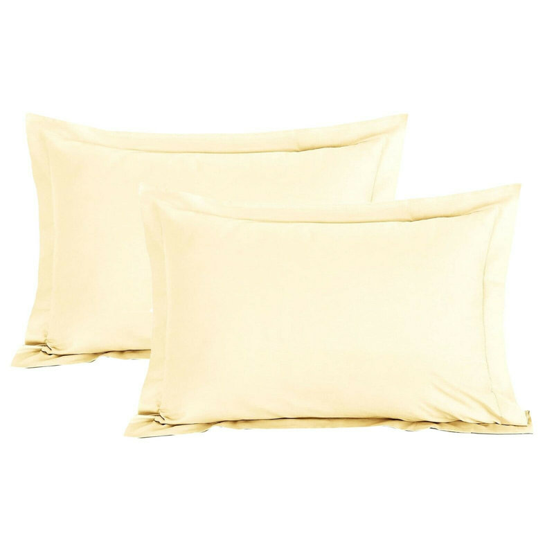 Blas 100% Cotton Pillow Case, Cream