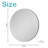 Round Aluminum Framed Backlit LED Bathroom Vanity Mirror, Dimmable, Anti-Fog, 3 Color Temperatures