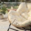 Oversized Outdoor Rocking Papasan Chair with Cushion-1356366863