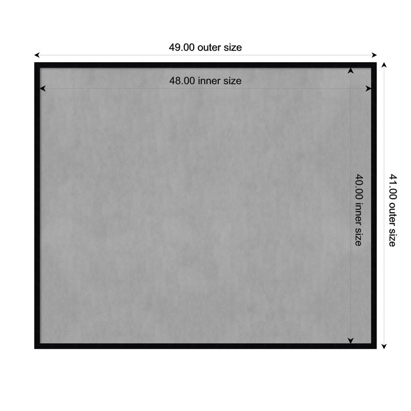 Magnetic Metal Photo Memo Board, 41" H x 49" W