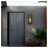 Textured Black Aluminum Outdoor Wall Lantern, ETL Listed (Set of 2)
