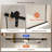 56-60"W x 76" H Frameless Sliding Shower Door with 5/16" (8mm) Clear Tempered Safety Glass Stainless Steel Hardware-122533145
