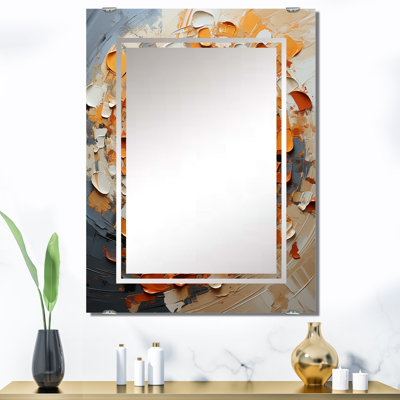 Miroir mural Geraldinne - Collages abstraits