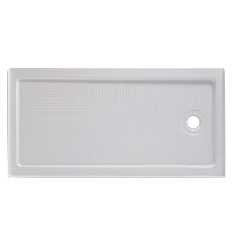60'' W 36'' D Rectangular Single Shower Base, Right
