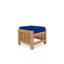 Summer Set Outdoor Teak Ottoman with Sunbrella Cushion-1644859074