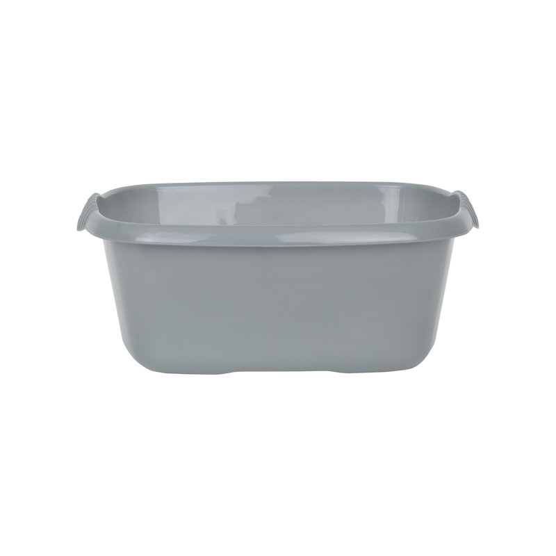 3 Piece Kitchen Set (38cm Rectangular Bowl, Large Cutlery Tray & Large Dish Drainer), Silver