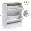 12 Pair Flip Down Shoe Storage