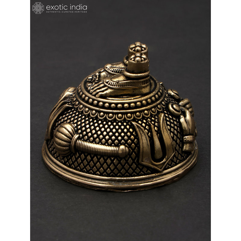 Petit cadeau de décoration de temple de la maison Superfine Charan en laiton laiton doré
