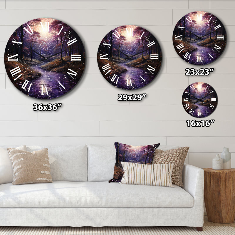 Horloge murale Bethanne, H 23 po x l 23 po