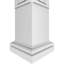 Craftsman Classic Bungalow carré non effilé avec colonne toscane et base toscane-70774344