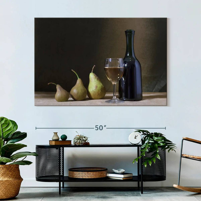 Yarlin Wine and Pears, 34" H x 51" W