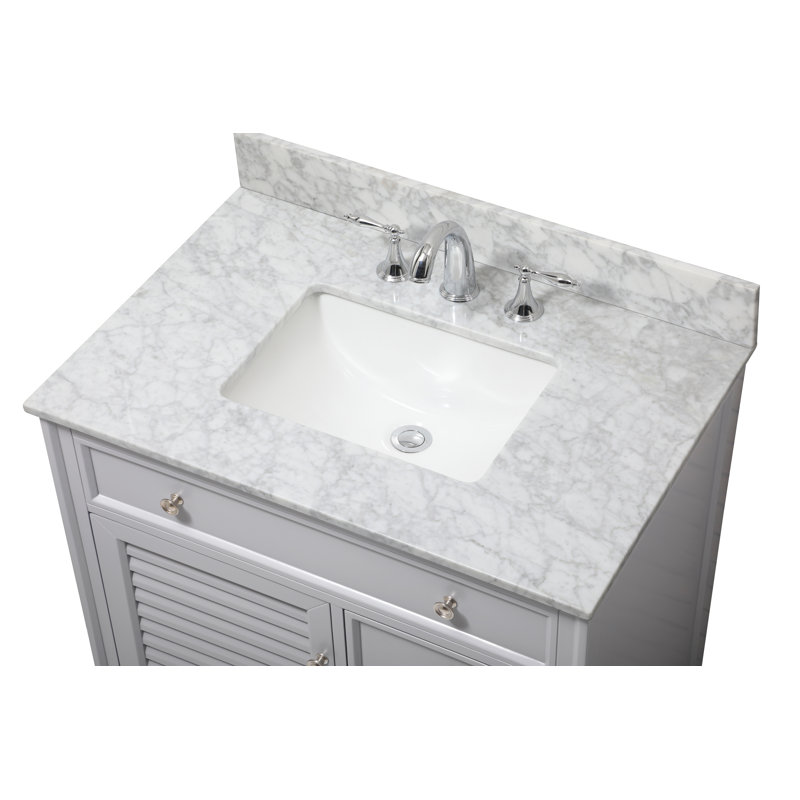 Closter Holiday 36" Single Bathroom Vanity Set, Gray