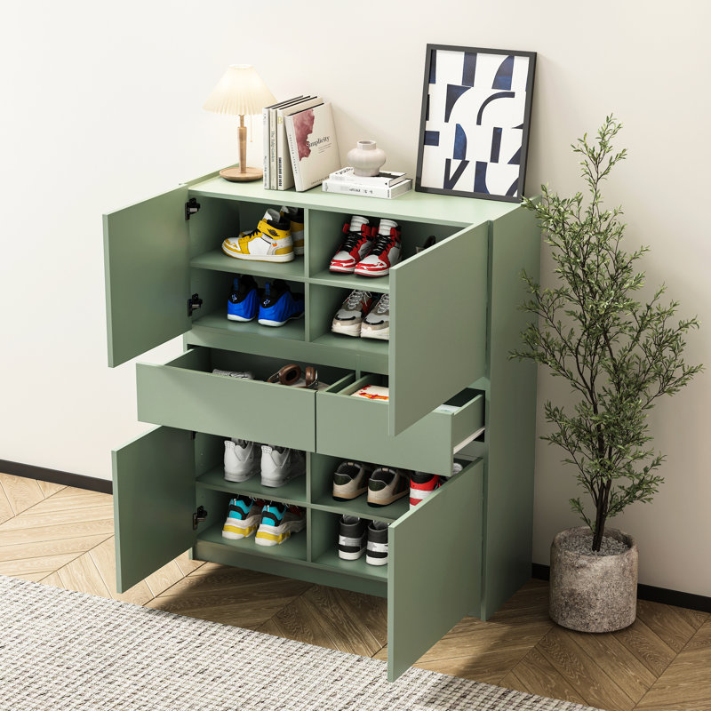 2 armoires garde-manger en bois 4 portes pour un rangement efficace dans la cuisine spacieuse avec 4 portes et 2 tiroirs