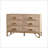 Modern 6-Drawer Dresser with Fluted Fronts, Light Wood Finish for Bedroom and Living Room Storage