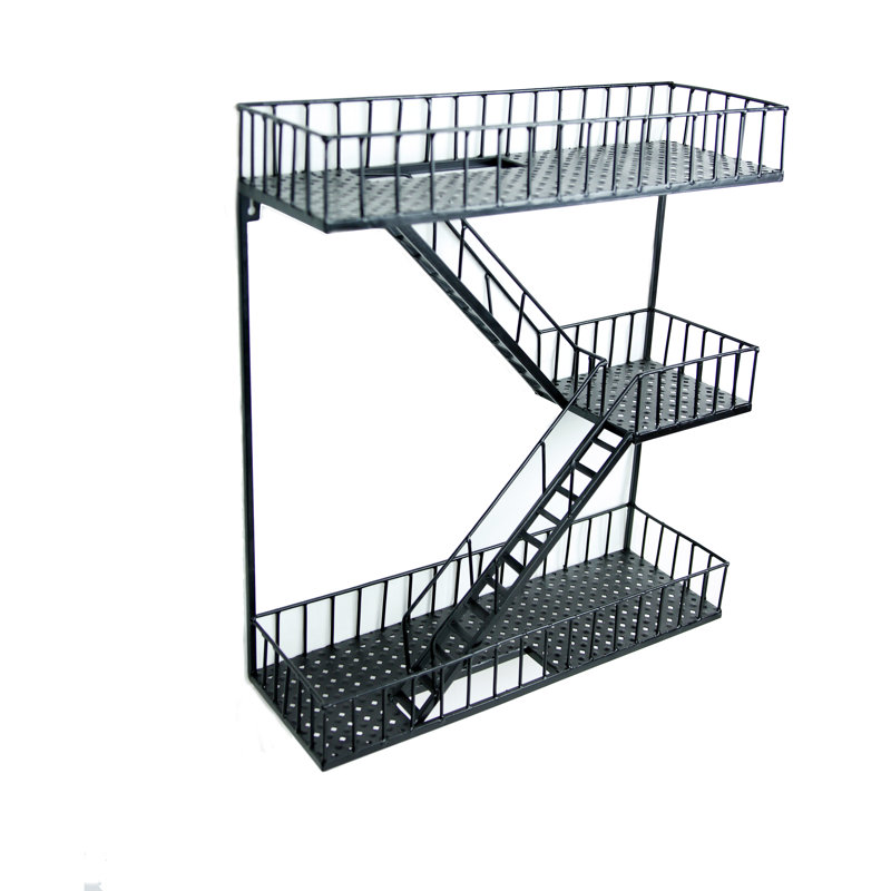 Metal Wall Organizer with Wall Baskets