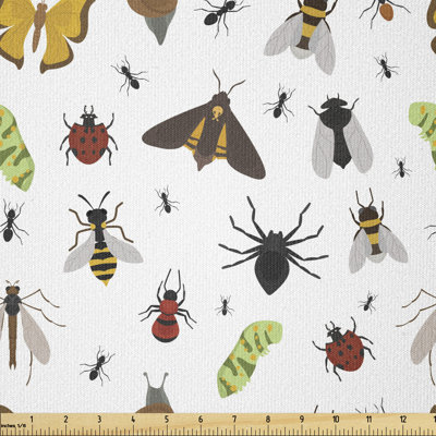 Craig-Jay Wildlife with an Assortment of Bugs Multi-Purpose Fabric