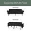Canapé-lit en velours pliable convertible avec accoudoirs réglables-1596504059