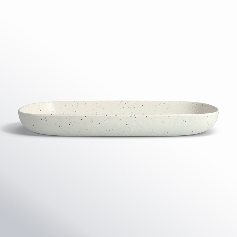 Fortessa Maskell Coupe Melamine Platter, White
