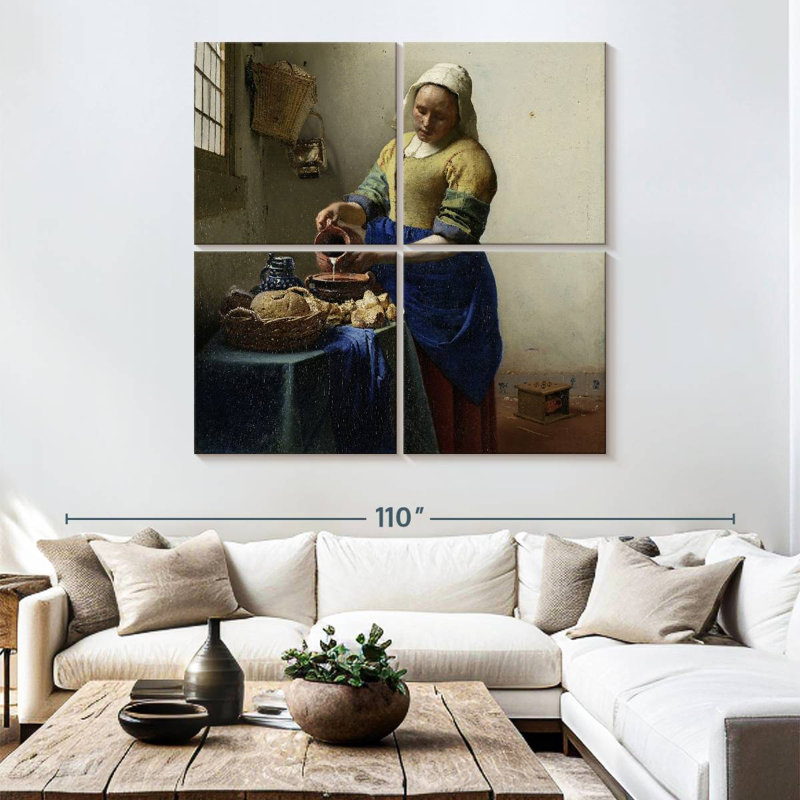Leisha The Milkmaid, H 74 po x l 74 po