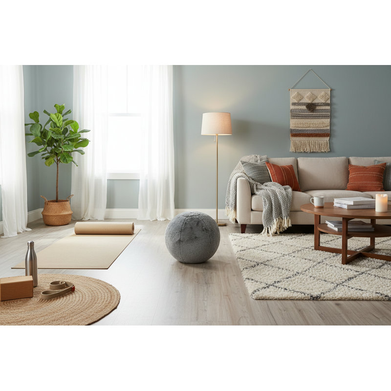 La balle d'équilibre en peluche, Gris