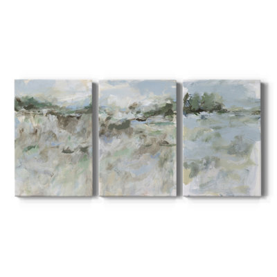 Far Away Hills I  -Custom Wrapped Gallery Canvas - 3 Pieces