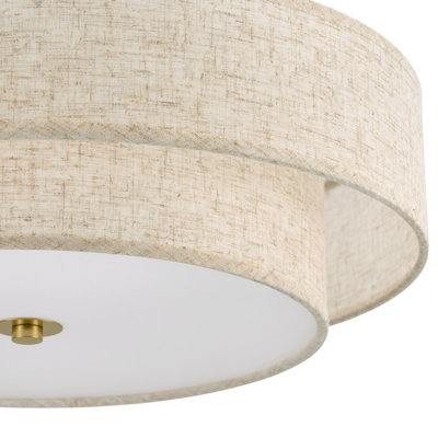 Maskell 4-Light Fabric Semi Flush Mount Ceiling Light Chandelier