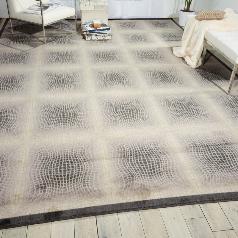 Alely Abstract Shell Area Rug, Rectangle 3'6" x 5'6"