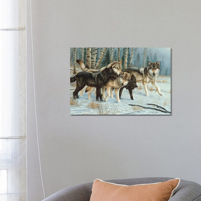 Wolf Pack I by Cynthie Fisher - Wrapped Canvas Print