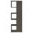 Weathered Grey 5-Shelf Bookcase