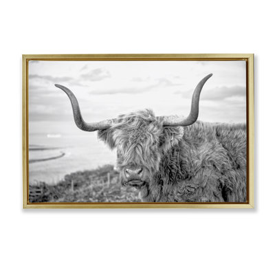 Toile flottante avec encadrement brun traditionnel par Jasper Huish
