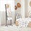 Armoire à bijoux FlowLuxe gris ardoise verrouillable sur pied avec lumière DEL, miroir pleine longueur, 4 rangements de rangement de bijoux à angles réglables