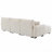110" Modular Sectional Sofa, L Shape With Extra-Large Seat, Pull-Line Design, Movable Ottoman, High Density Foam, Free Combination, Sturdy Metal&Wood Frame, Boucle Fabric-307126528