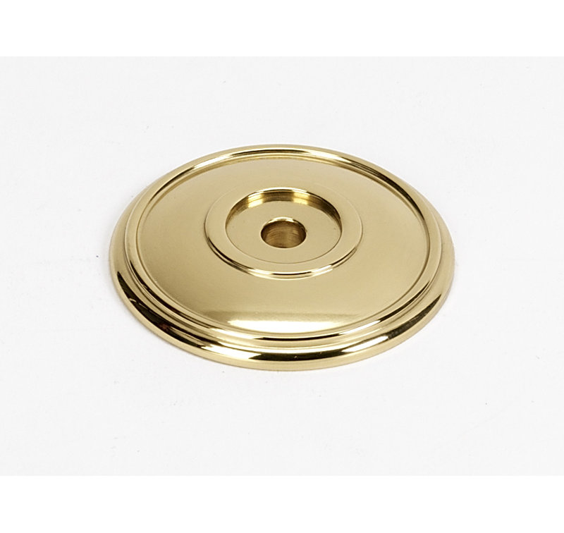 Traditional Brass Rose / Rosette, Polished Brass, 3.3"H x 3.35 W x 1"D