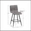 Tabouret de comptoir pivotant en similicuir