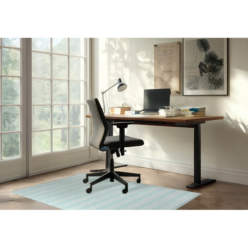 Tapis de bureau Mystic Ivy, L 6 pi x L 4 pi, Bleu clair