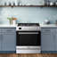 Hamilton Beach, commande de bouton de cuisinière à gaz 30 po, avec minuterie tactile, acier inoxydable