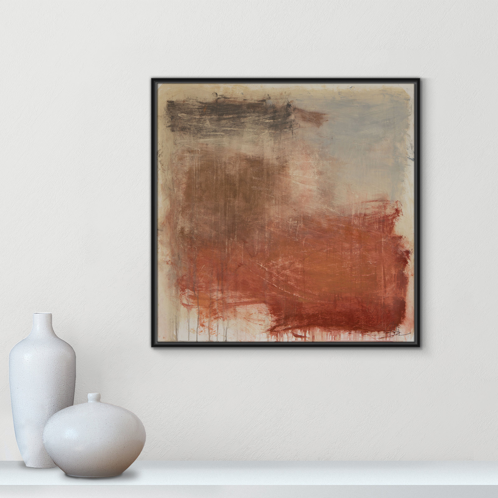 Colin "Autumn Over The Riviera" Print, 31.5" H x 31.5" W, Black