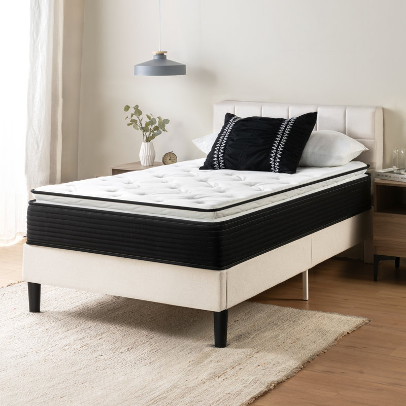 Wayfair Sleep 8" Plush Pillow Top Hybrid Mattress, Twin 
