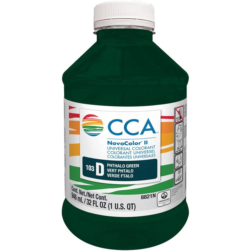 Novocolor 8821N Qt Phthalo Green D à faible teneur en COV-1PK