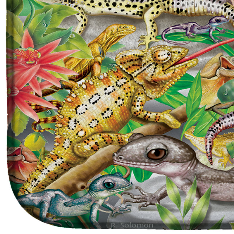 Tapis de séchage Lézard Jungle