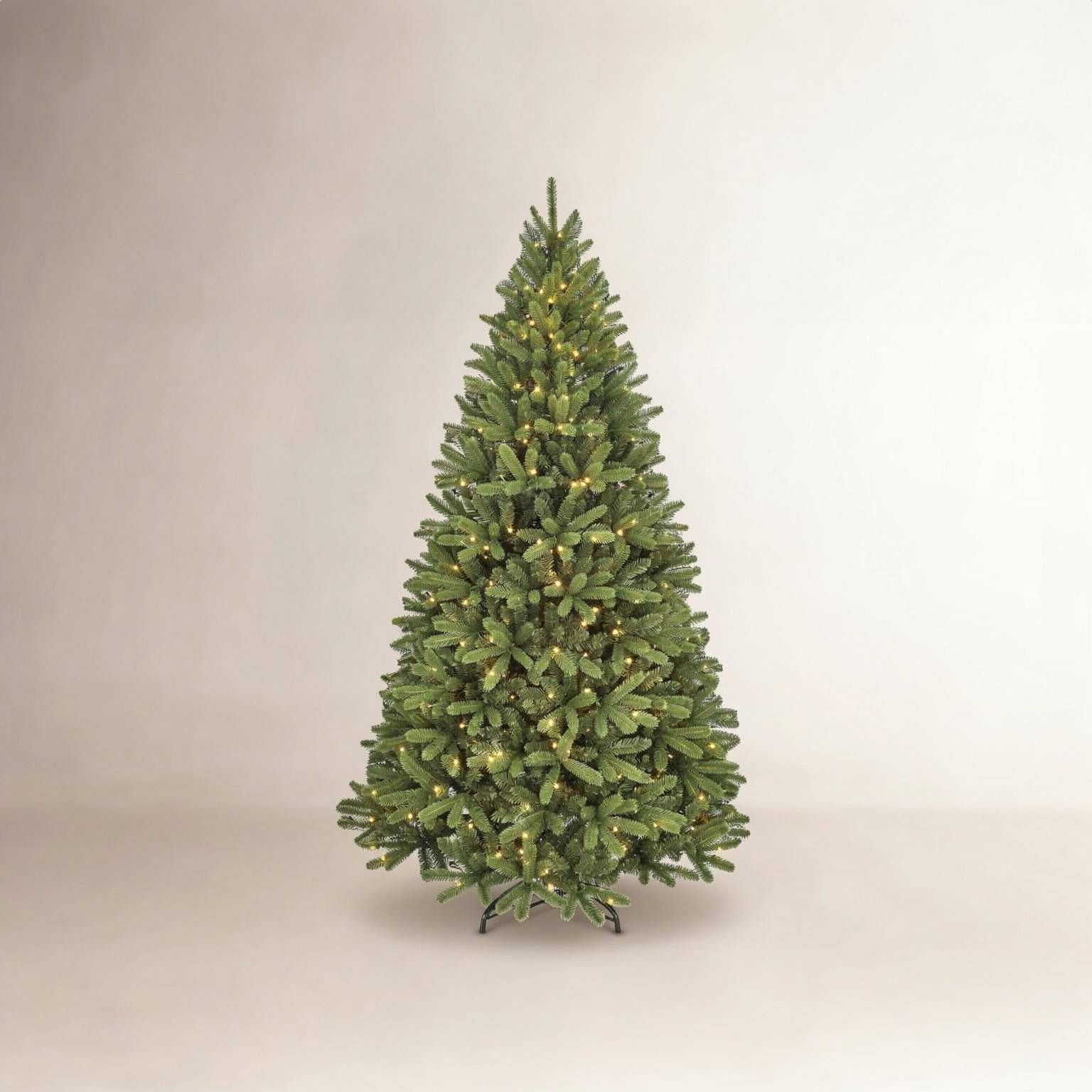 Pre-Lit Spruce Christmas Tree, 7.5' H