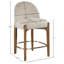 Tabouret de comptoir rembourré en tissu Maud-121555369