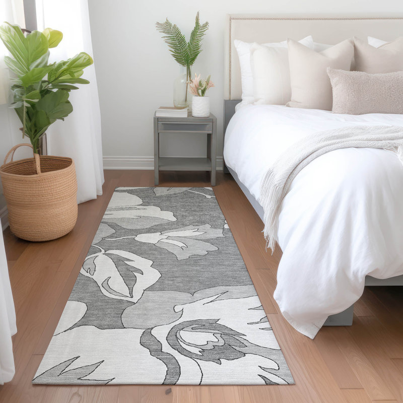  Tapis d'intérieur / extérieur lavable à la machine Malchow, Tapis de couloir 2 pi 3 po x 7 pi 6 po
