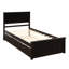 Lit plate-forme avec lit gigogne-455385287