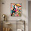 «Whimsical Toucan», art mural abstrait tropical par Art Remedy-104344959-104344964