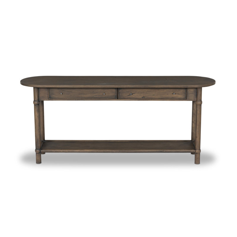 Charnes 78'' Solid Wood Console Table, Brown