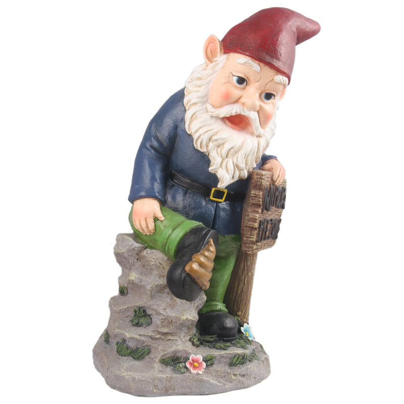 Gnome avec signe